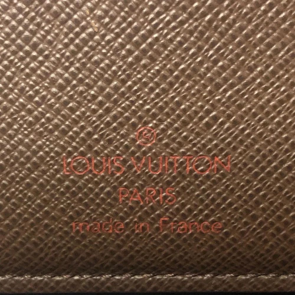 Men LOUIS VUITTON Damier Ebene Portefeiulle Florin Bifold Brown Checkered Wallet